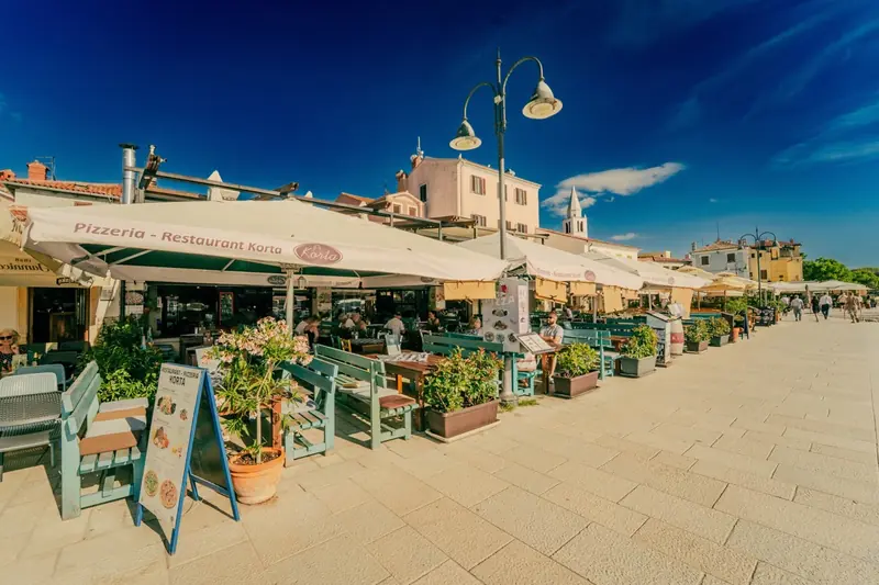 Korta terrace on the Fažana waterfront